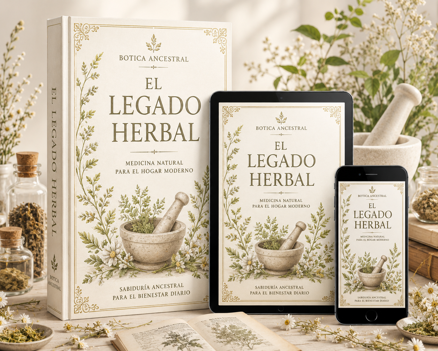 BOTICA ANCESTRAL: "EL LEGADO HERBAL" El conocimiento natural que nunca debimos perder + 10 BONOS REGALO.